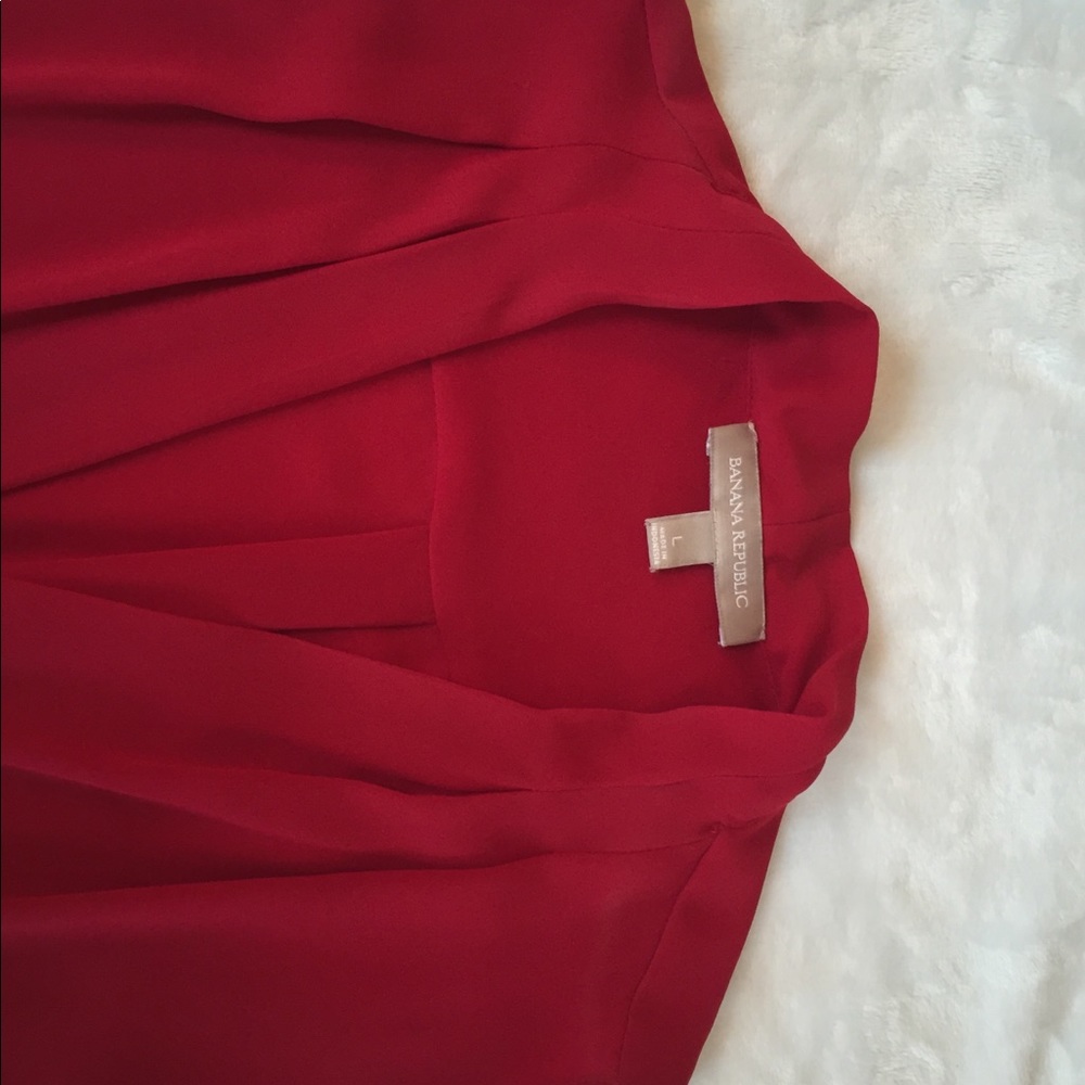 Red Lightweight Blouse - Picture 3 of 3